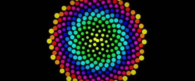 2.39:1 Cinemascope | 60fps Neon Hexagon Kaleidoscope Background for Edits