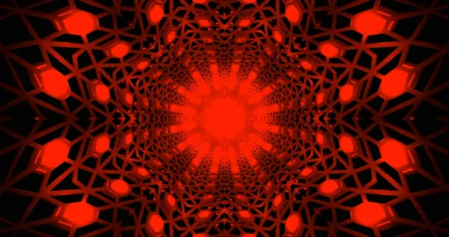Red Neon Tunnel Screensaver 4K UHD 60fps Vj Loop PC Laptop