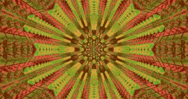 4k uhd 60fps screensaver neon tunnel radial burst green red yellow vj loop windows 11