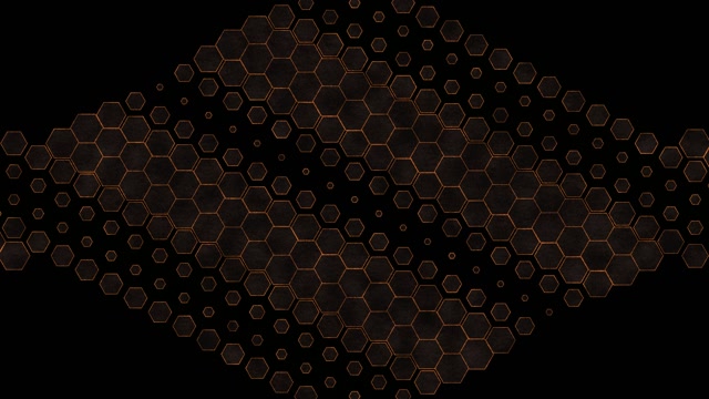 10 hours 4K UHD 60fps Screensaver PC Neon Tunnel Orange Hexagon VJ Loop