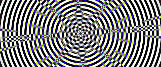 Neon Tunnel Checkered Vortex Loop 2.39:1 Cinemascope 60fps Screensaver VJ