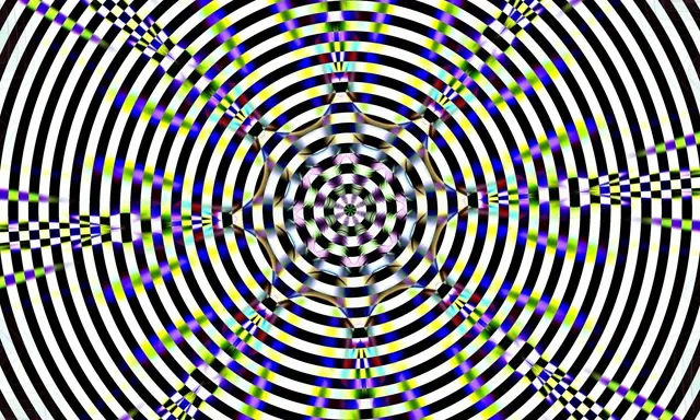 Neon Tunnel Concentric Circles VJ Loop 5:3 Wide 60fps Screensaver