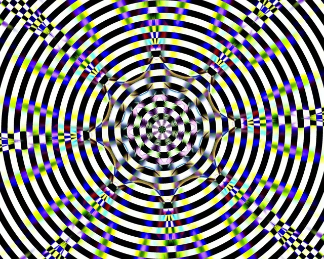 Neon Tunnel Concentric Circles VJ Loop 5:4 Industrial 60fps Screensaver