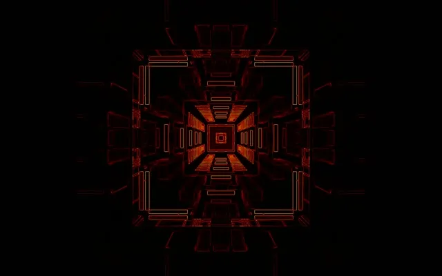 Red neon tunnel 16:10 macbook 60fps vj loop kaleidoscope