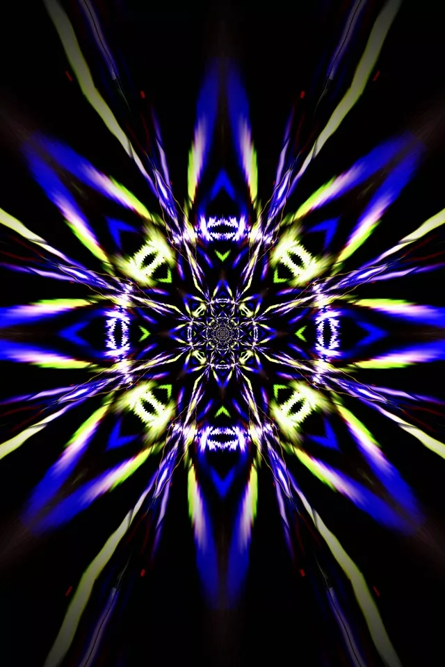 neon tunnel 2:3 photo portrait 60fps screensaver vj loop red gold crystalline