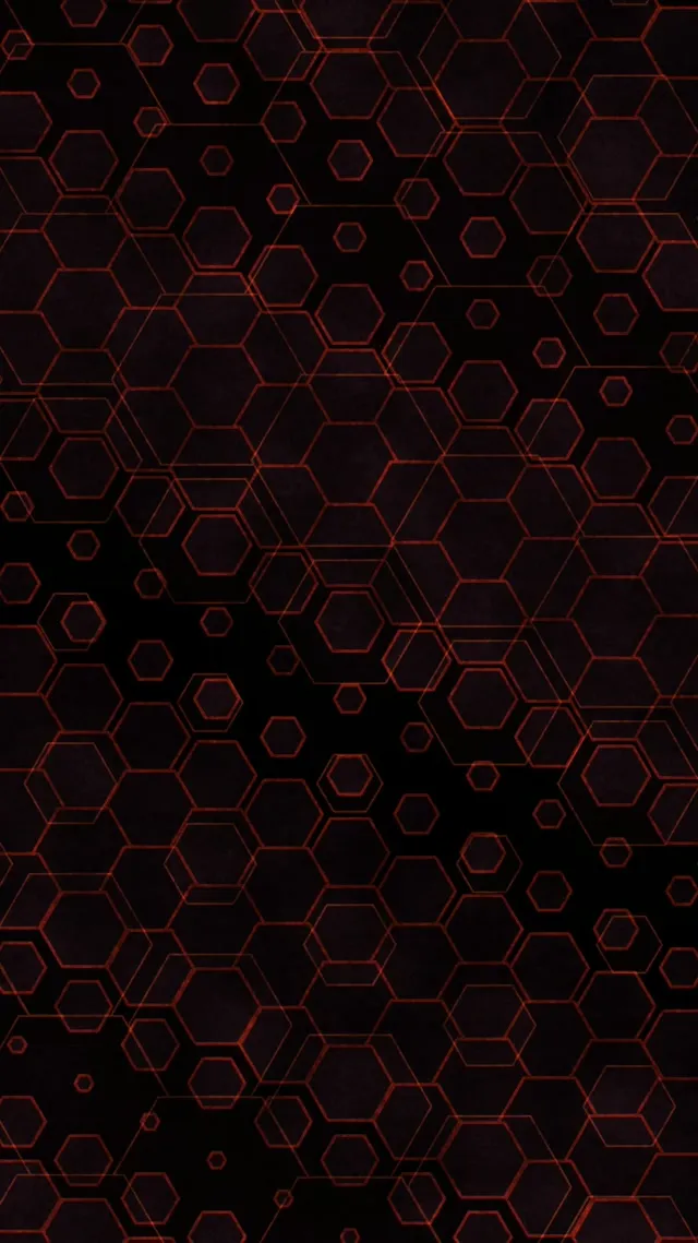 9:16 Reels 60fps Screensaver Neon Tunnel VJ Animation Red Hexagons