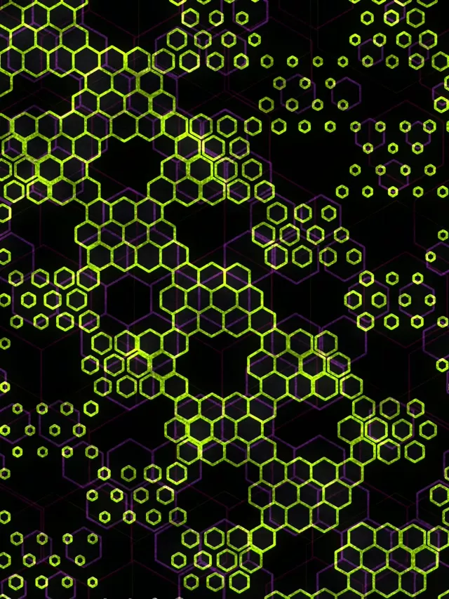 3:4 iPad Portrait 60fps Neon Tunnel Screensaver VJ Loop Yellow Neon Art