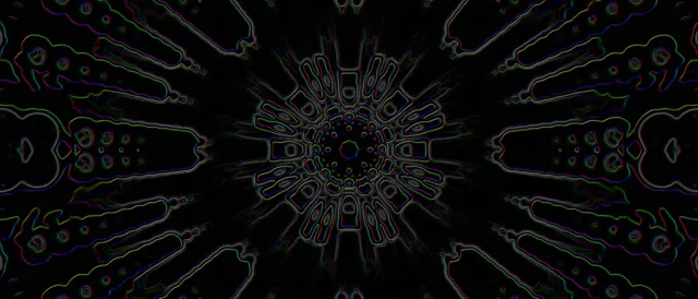 Neon Tunnel VJ Loop 21:9 Ultrawide 60fps Screensaver Kaleidoscope