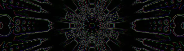 32:9 Ultrawide 60fps Neon Tunnel Screensaver - Rainbow Radiant Tunnel VJ Footage