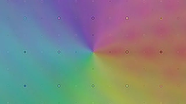 4K UHD 60fps Cyan to Magenta Pulsing Rings Screensaver VJ Loop