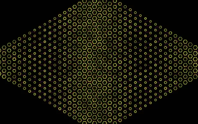 16:10 MacBook 60fps Screensaver Neon Tunnel VJ Animation Yellow Geometric Glow