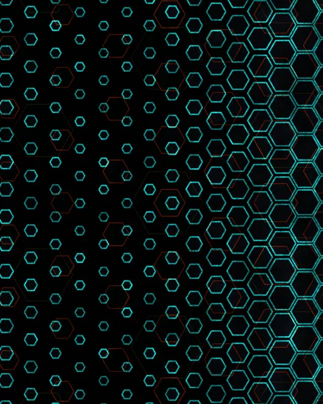4:5 Instagram 60fps Teal Hexagon Pattern Screensaver Motion Background
