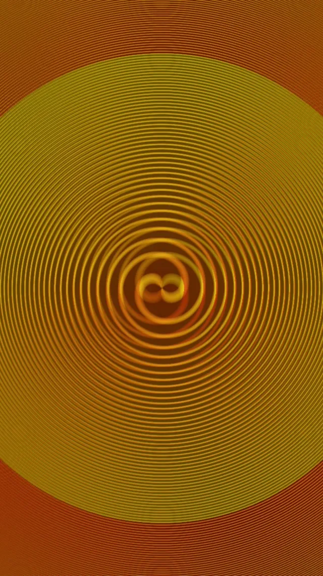 9:16 Reels 60fps Screensaver Neon Tunnel Motion Background Golden Spiral Hypnotic