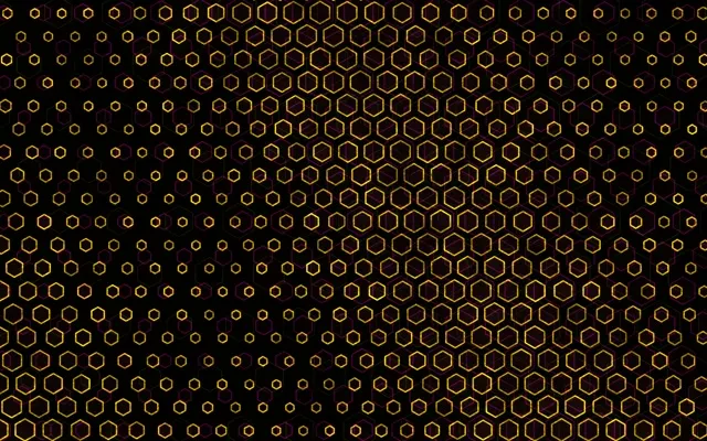 16:10 MacBook 60fps Screensaver Neon Tunnel Vj Animation Gold Hexagon