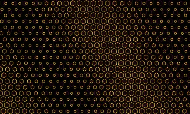 5:3 Wide 60fps Screensaver Neon Tunnel Motion Background Geometric Gold