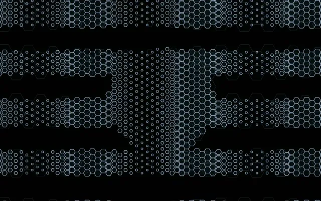 16:10 MacBook 60FPS Blue Hexagon Vortex Screensaver | Live Wallpaper