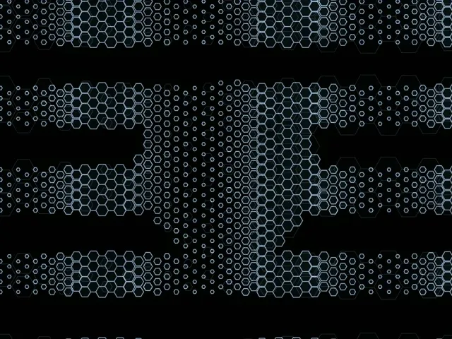 4:3 Classic 60FPS Neon Hexagon Tunnel Screensaver | Motion Background