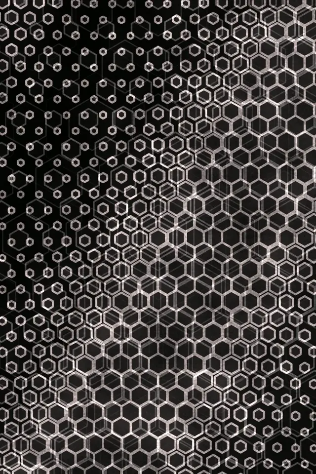 2:3 Photo Portrait 60FPS Hexagon Pattern Screensaver Motion BG