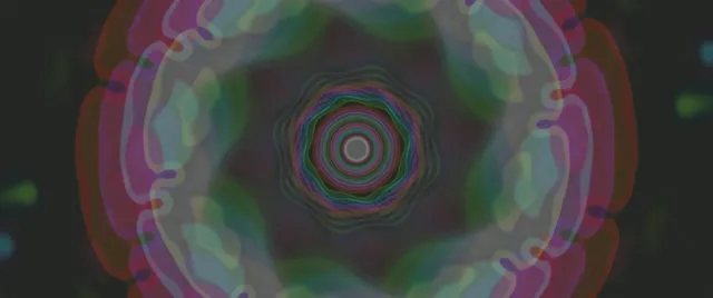 neon tunnel 2.39:1 cinemascope 60fps screensaver radial burst vj animation