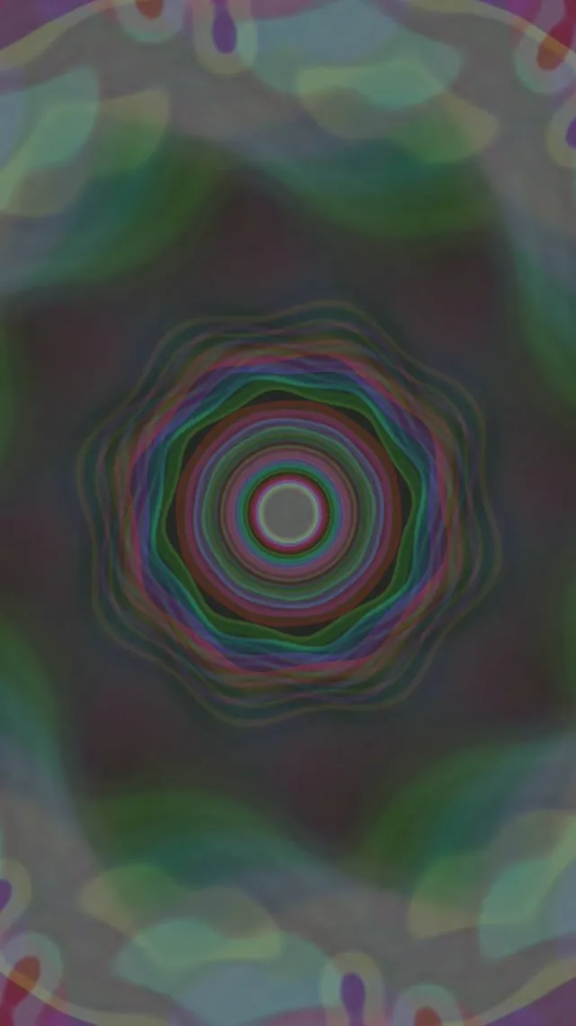 neon tunnel 9:16 reels 60fps screensaver geometric star vortex vj loop