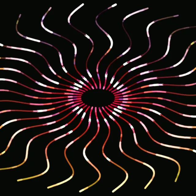 1:1 Square 60fps Screensaver Neon Tunnel Live Wallpaper Red Glow Eye