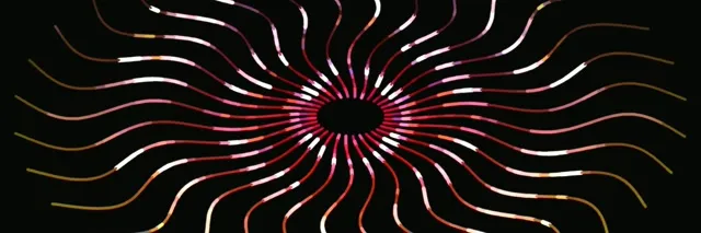 3:1 Triple Wide 60fps Screensaver Neon Tunnel VJ Animation Red White