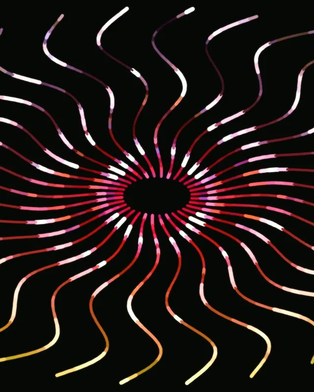 4:5 Instagram 60fps Screensaver Neon Tunnel Background Edit Pink Rays