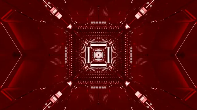 Crimson Cube Tunnel Screensaver 4K UHD 60fps Live Wallpaper