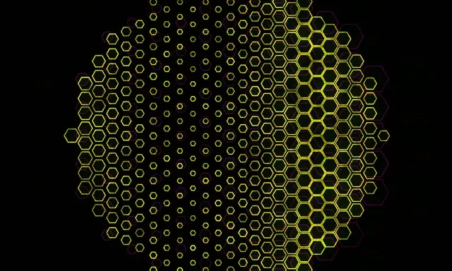 5:3 Wide 60fps Hexagon Neon Screensaver Live Wallpaper Animation