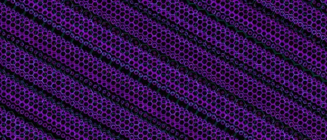21:9 Ultrawide 60fps Screensaver Neon Tunnel Motion Background Purple Hex
