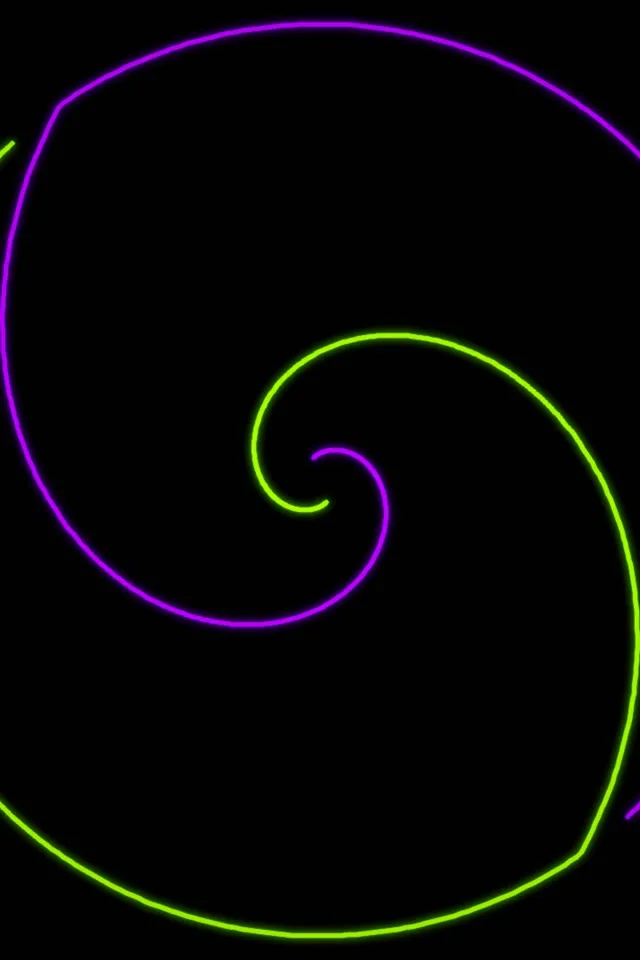 2:3 Photo Portrait | 60fps Neon Spiral Screensaver | VJ Loop | Zen Meditation