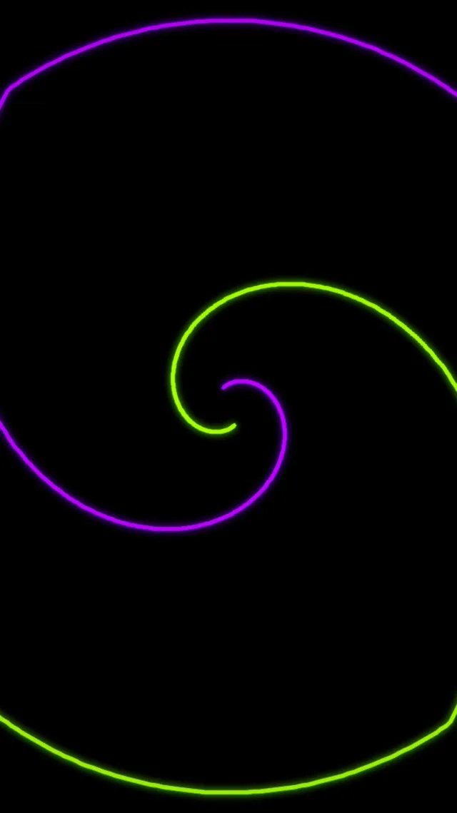 9:16 Reels | 60fps Neon Spiral Screensaver | Motion Background | Hypnotic