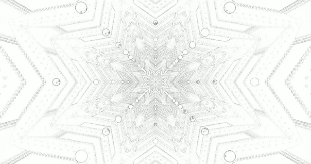 white geometric neon tunnel kaleidoscope 4k uhd 60fps screensaver windows 11 vj loop