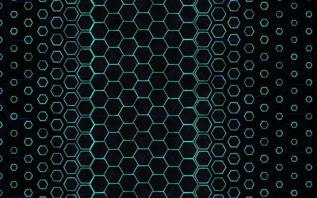 16:10 MacBook 60fps Screensaver Neon Tunnel Motion Background Cyan Hex