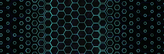 3:1 Triple Wide 60fps Screensaver Neon Tunnel Motion Background Cyan