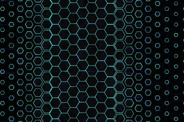 3:2 Surface 60fps Screensaver Neon Tunnel VJ Animation Cyan Lattice
