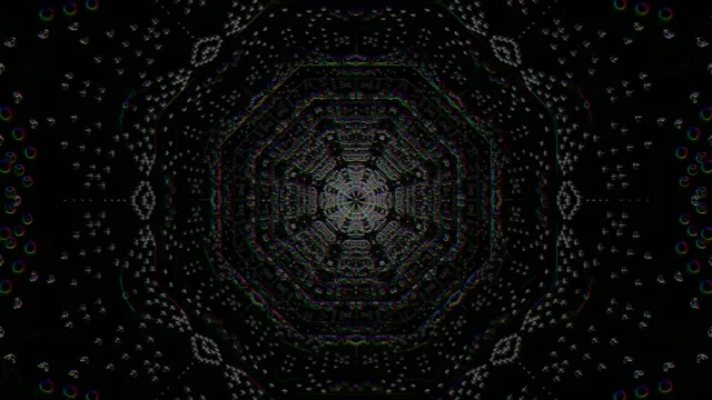 Deep Space Octagonal Neon Tunnel | 4K 60fps VJ Loop