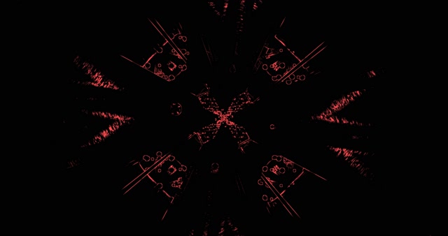 Red Neon Tunnel Screensaver 4K UHD 60FPS VJ Animation Loop