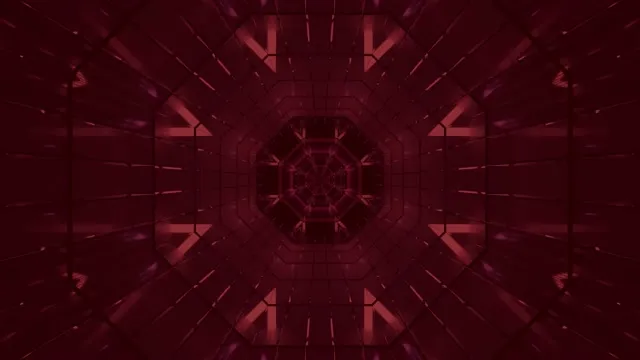 Red Neon Tunnel Screensaver 4K UHD 60fps VJ Loop
