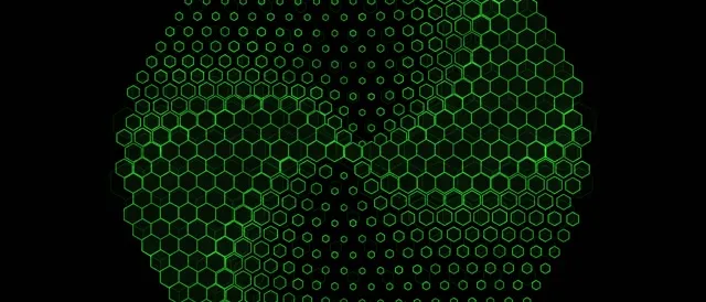 21:9 Ultrawide 60fps Screensaver Neon Tunnel Green Hexagon Motion Background