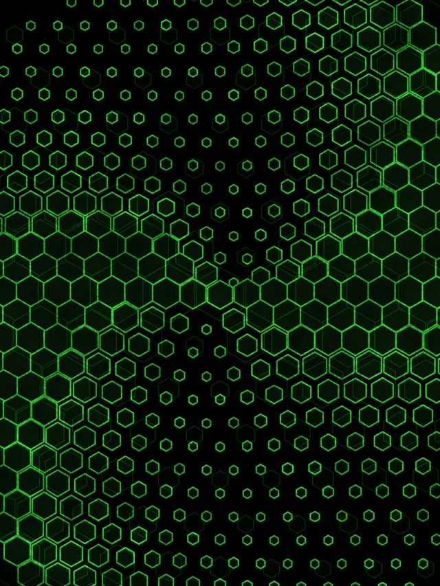 3:4 iPad Portrait 60fps Screensaver Neon Tunnel Hexagon Motion Background