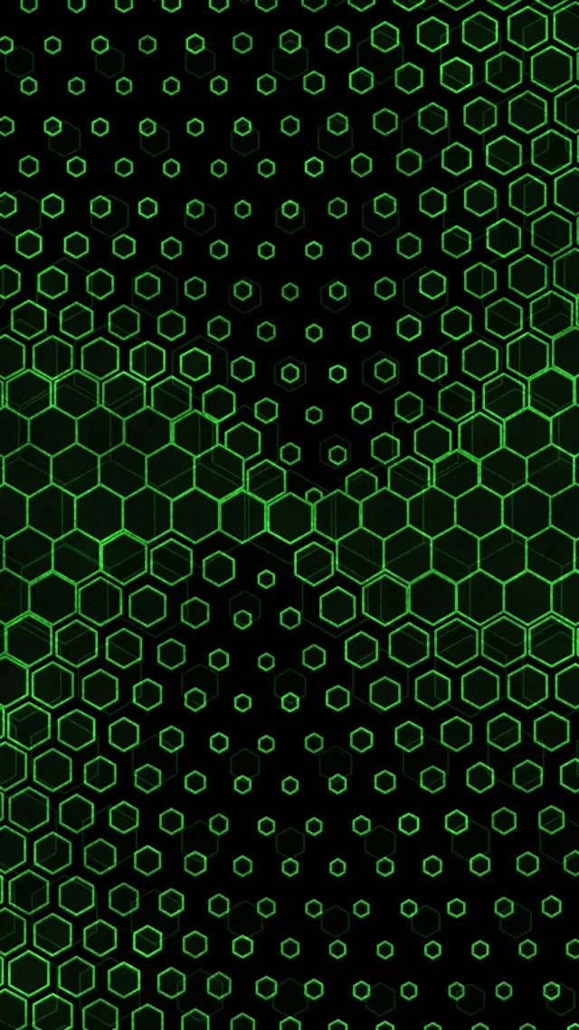 9:16 Reels 60fps Screensaver Neon Tunnel Glowing Hexagons VJ Animation