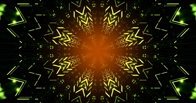 Green Fractal Neon Tunnel Screensaver pc 4k uhd 60fps Live Wallpaper