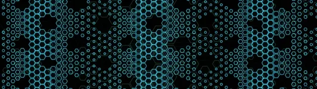 32:9 Super Ultrawide | 60fps Neon Hexagon VJ Loop Screensaver | Cyan Tech Geometry