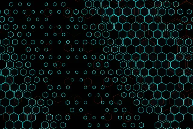 3:2 Surface | 60FPS Hexagon Screensaver Live Wallpaper VJ Neon | Cyan