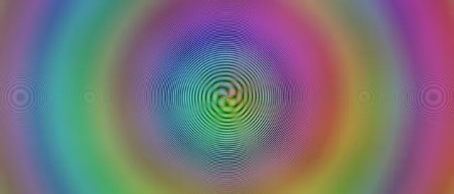 21:9 Ultrawide | 60fps Emerald-Rose Pulsing Spiral Screensaver Motion Background