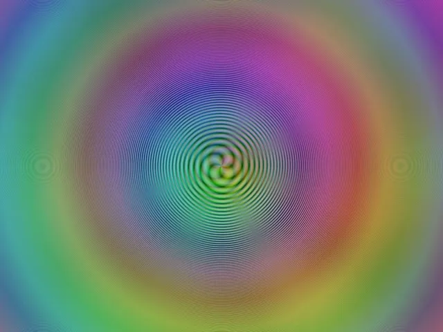 4:3 Classic | 60fps Emerald-Fuchsia Pulsating Spiral Screensaver Motion Design