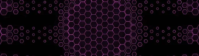 32:9 Super Ultrawide 60fps Screensaver Neon Tunnel VJ Loop Purple Hexagon
