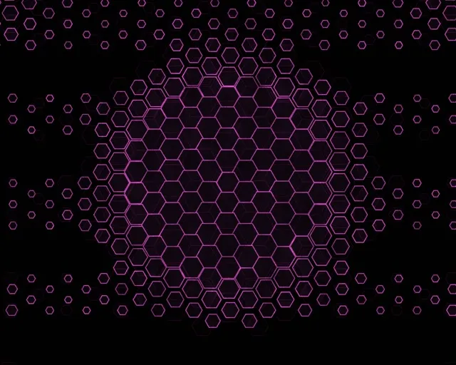 5:4 Industrial 60fps Screensaver Neon Tunnel Motion Background Purple Hexagon