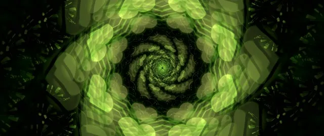 2.39:1 cinemascope 60fps neon tunnel screensaver vj animation green tunnel vortex